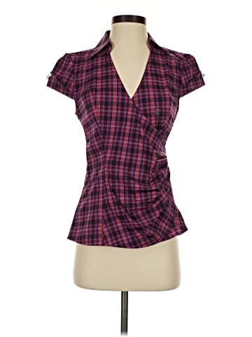 Express Design Studio Short Sleeve Blouse (view 1)
