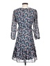 J.Crew 100% Polyester Paisley Blue Casual Dress Size 2 (petite) - photo 2