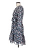 J.Crew 100% Polyester Paisley Blue Casual Dress Size 2 (petite) - photo 5