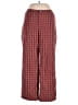 BDG 100% Cotton Plaid Red Casual Pants Size 14 - photo 1