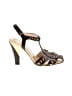 Pollini Graphic Gold Brown Sandals Size EU 40 - photo 1