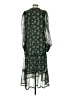 Allison 100% Polyester Paisley Green Casual Dress Size S - photo 2