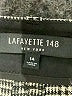 Lafayette 148 New York Plaid Gray Wool Pants Size 14 - photo 4