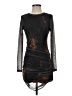 Shein Graphic Black Cocktail Dress Size 4 - photo 1