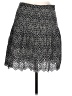 Express Paisley Black Casual Skirt Size 10 - photo 1