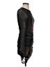 Shein Graphic Black Cocktail Dress Size 4 - photo 4