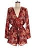 Bebop 100% Polyester Paisley Red Brown Romper Size M - photo 1