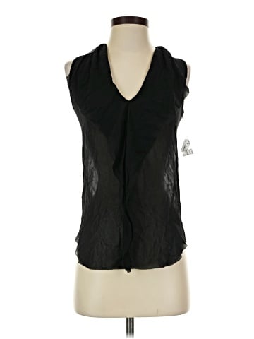 T. Babaton Sleeveless Silk Top (view 1)
