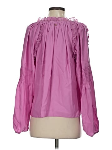 Marie Oliver Long Sleeve Silk Top (view 2)