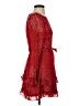 Mi ami 100% Polyester Stars Red Cocktail Dress Size S - photo 4