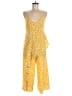 Maeve 100% Polyester Yellow Jumpsuit Size 8 - photo 1
