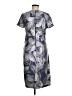 JS Collections Aztec Or Tribal Print Floral Paisley Tropical Purple Gray Cocktail Dress Size 8 - photo 2
