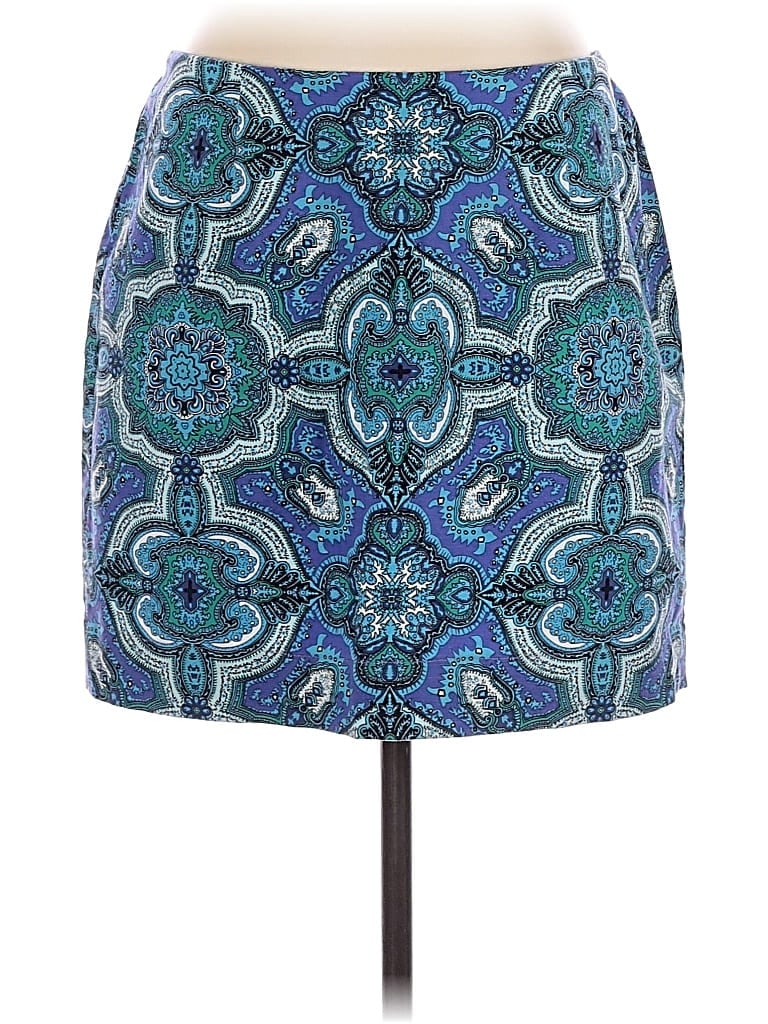 Pre-owned Talbots Outlet Casual Skirt In Blue