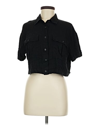 Forever 21 Short Sleeve Button-Down Shirt (view 1)