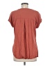 Rose + Olive 100% Rayon Orange Short Sleeve Blouse Size M - photo 2