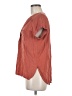 Rose + Olive 100% Rayon Orange Short Sleeve Blouse Size M - photo 5
