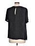 A New Day 100% Polyester Black Short Sleeve Blouse Size L - photo 2