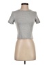 Shein Silver Short Sleeve Turtleneck Size S - photo 1