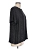 A New Day 100% Polyester Black Short Sleeve Blouse Size L - photo 4