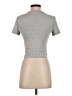 Shein Silver Short Sleeve Turtleneck Size S - photo 2