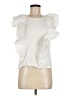 J.Crew 100% Cotton White Short Sleeve Blouse Size M - photo 1
