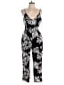 Dani Collection 100% Polyester Paisley Black Jumpsuit Size L - photo 1