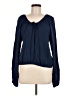 CLEO + WOLF 100% Rayon Blue Long Sleeve Blouse Size M - photo 1