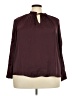 Lane Bryant 100% Polyester Burgundy Long Sleeve Blouse Size 18 - 20 Plus - photo 1