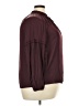 Lane Bryant 100% Polyester Burgundy Long Sleeve Blouse Size 18 - 20 Plus - photo 4