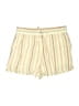 Paige 100% Viscose Stripes Yellow Shorts Size S - photo 1