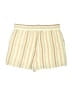 Paige 100% Viscose Stripes Yellow Shorts Size S - photo 2