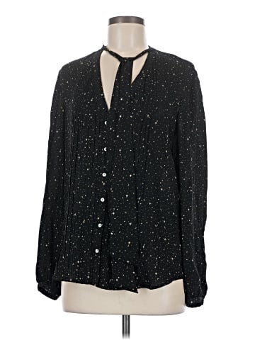 Marchesa Voyage Long Sleeve Silk Top (view 1)