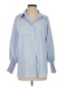 Unbranded 100% Polyester Blue 3/4 Sleeve Blouse Size S - photo 1