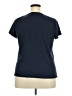 Evans 100% Cotton Blue Short Sleeve Top Size 20 - photo 2