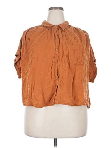 Old Navy 3/4 Sleeve Button-Down Shirt (view 1)