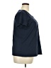 Evans 100% Cotton Blue Short Sleeve Top Size 20 - photo 4
