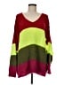Daisy Street Color Block Green Pullover Sweater Size 6 - photo 1
