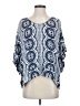 Roxy Blue 3/4 Sleeve Blouse Size S - photo 1