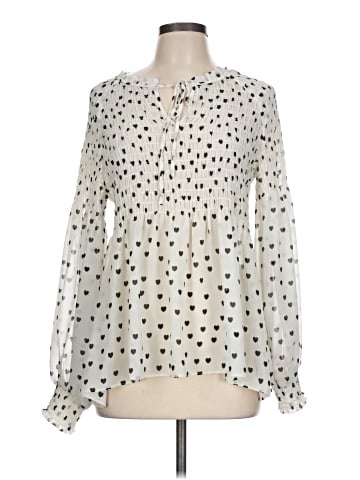 Rose + Olive Long Sleeve Blouse (view 1)