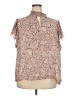 1.State 100% Polyester Brown Short Sleeve Blouse Size 3X - photo 1