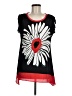 Patrizia Luca Black Short Sleeve Top One size - photo 1