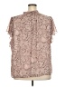1.State 100% Polyester Brown Short Sleeve Blouse Size 3X - photo 2