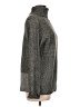 Metric Tweed Gray Turtleneck Sweater Size L - photo 4