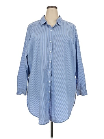 Boutique + Long Sleeve Button-Down Shirt (view 1)