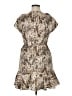 Boston Proper Animal Print Tan Cocktail Dress Size 14 - photo 2
