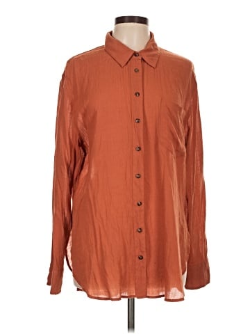 Free People Long Sleeve Button-Down Shirt (view 1)