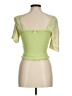 Free People Green Short Sleeve Top Size M - photo 2