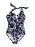 Amoressa 100% Nylon Blue One Piece Swimsuit Size 12 - photo 1