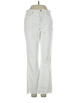 Madewell Cali Demi-Boot Jeans in Pure White: Raw-Hem Edition