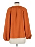 LC Lauren Conrad 100% Polyester Orange Long Sleeve Blouse Size M - photo 2